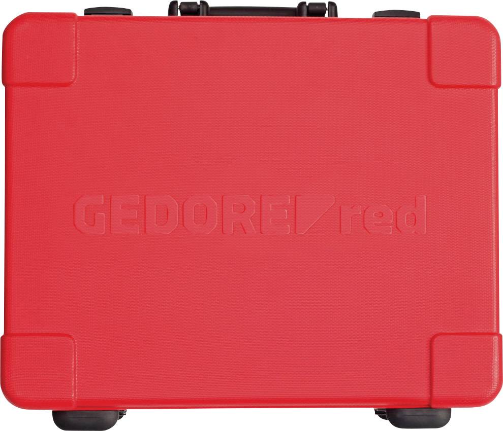 Röd verktygslåda märkt med 'GEDORE red'.