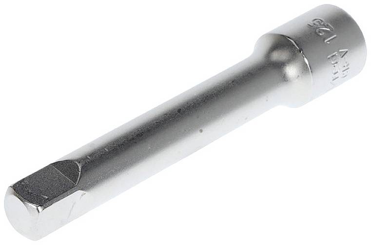 Silverfärgad skiftnyckel med lång skaft och sexkantig ände, använd för att underlätta hantverk eller reparationsarbeten.