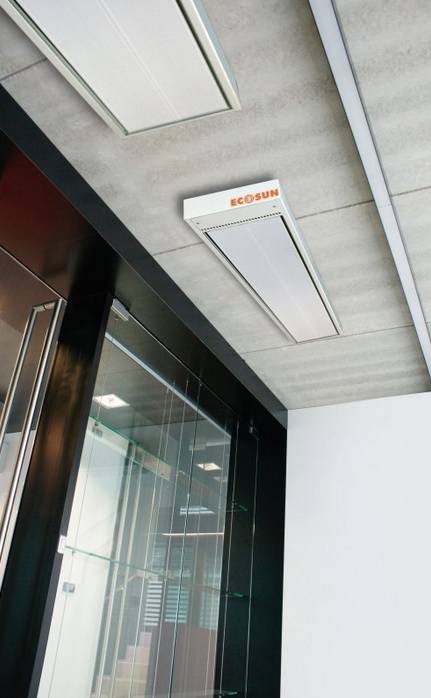 Fenix Deutschland Ecosun S  infraelement 2400 W Grå-vit (RAL 9002 ...