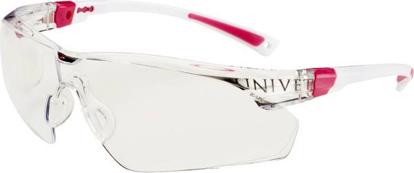 Univet 506UP 506U-03-02 Skyddsglasögon inkl. anti-fogskydd, inkl. UV-skydd Vit, Rosa EN 166 DIN 166