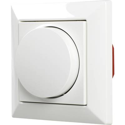 Ehmann 5591x0100 Vriddimmer Lämplig för ljuskälla: LED-lampa, Halogenlampa, Glödlampa Vit (RAL 9016)