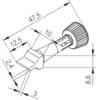 Ersa 0102ZDLF100 Lödspets Mejselformad Spetsstorlek 150 mm Innehåll 1 st