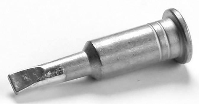 Lödspets till en lödkolv, cylindrisk form med flat spets, lämplig för precisionsarbete vid lödning av elektroniska komponenter.