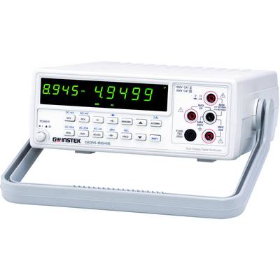 Multimeter med digitalt display visar '8.945 - 4.9499'. Den har olika anslutningar framtill, lämpliga för elektriska mätningar.