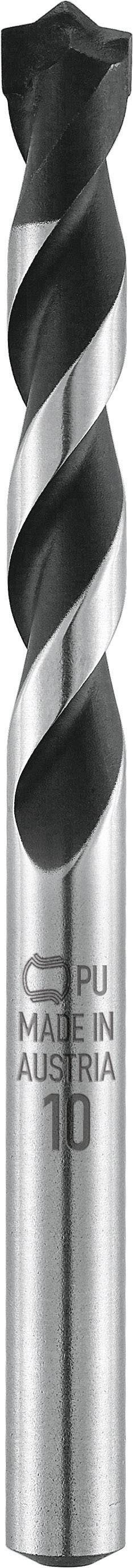 Metallborr med skäregg i spiralform, märkt 'PU Made in Austria 10'.