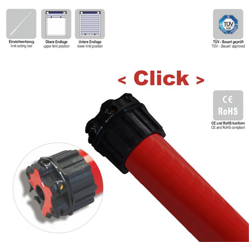 Heicko HRK6010-13 Rörmotor 60 mm 23 kg 136 W 10 Nm