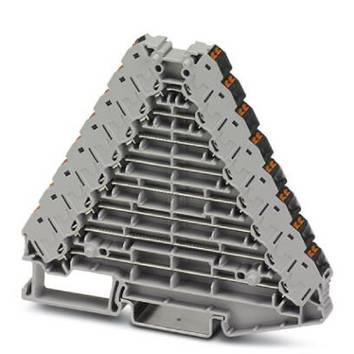 Phoenix Contact 1061722 Växlingsfördelare 8.3 mm Push-In-klämma  Grå 10 st Piece