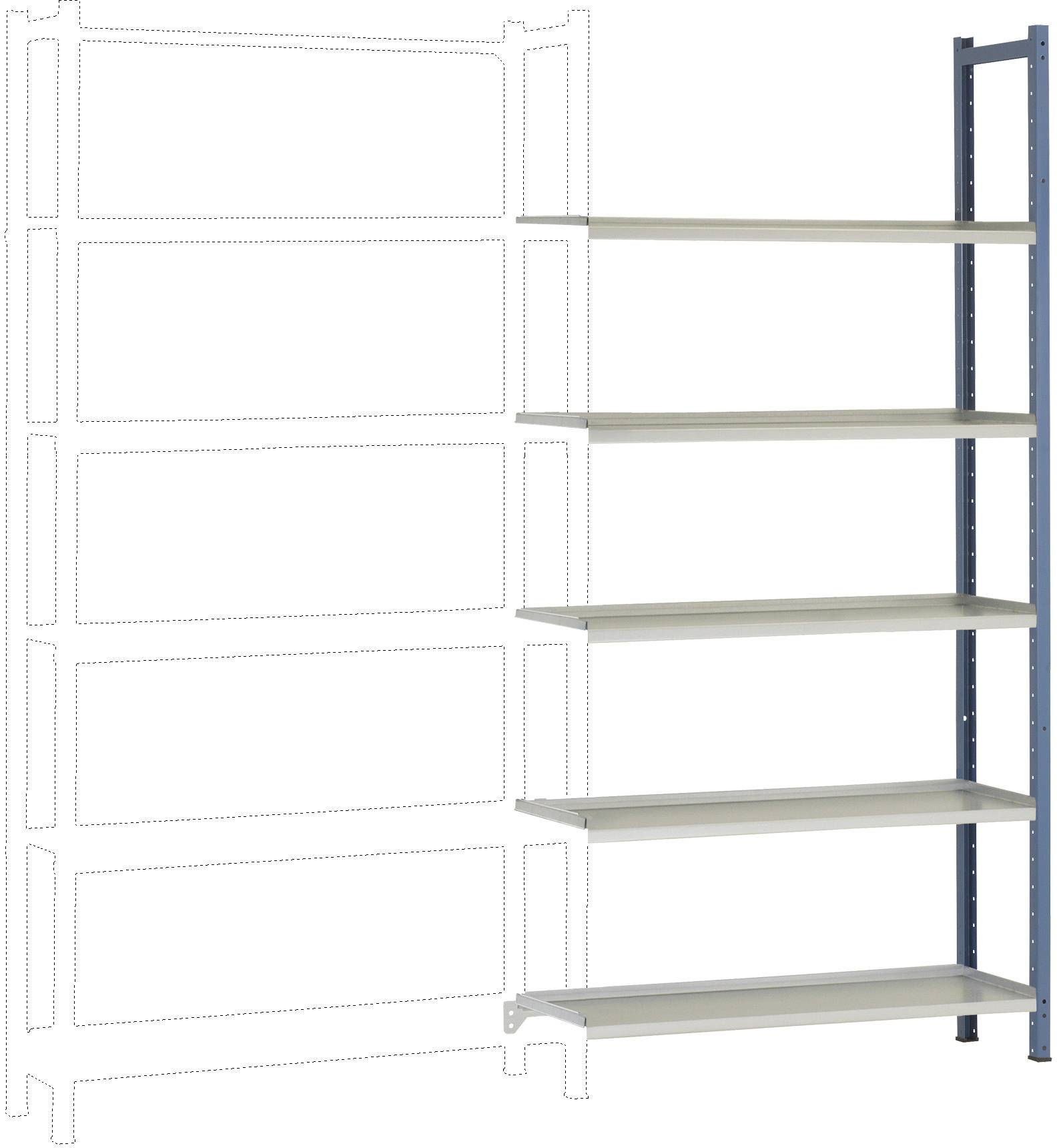 Manuflex RA2212.5007 Fackhylla tilläggsmodul (B x H x D) 1000 x 2000 x 300 mm Stålbotten