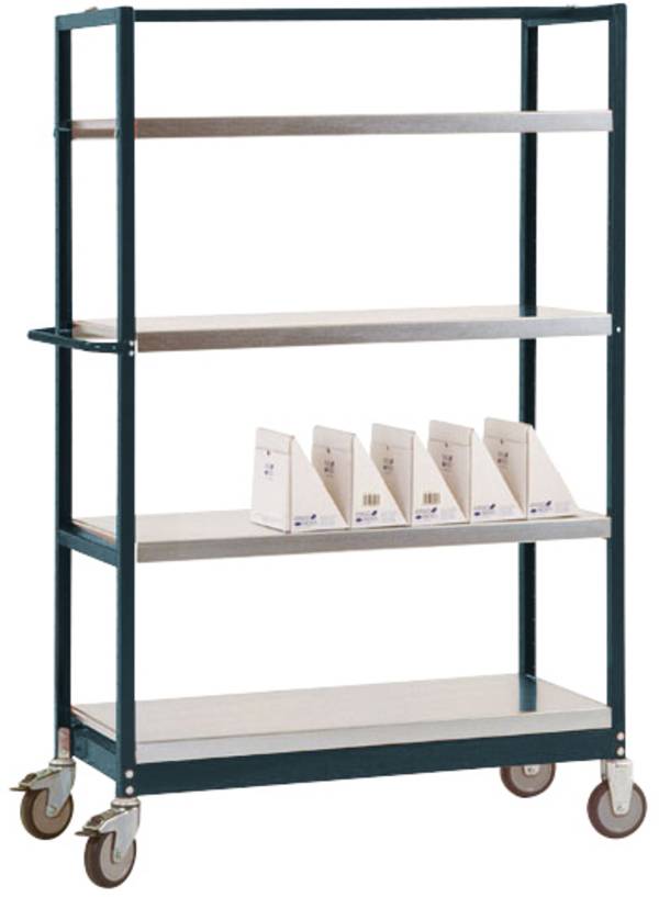Manuflex TV3161.7016 TV3161.7016  Hyllvagn bromsar Stålbleck pulverlackerat  Antracit