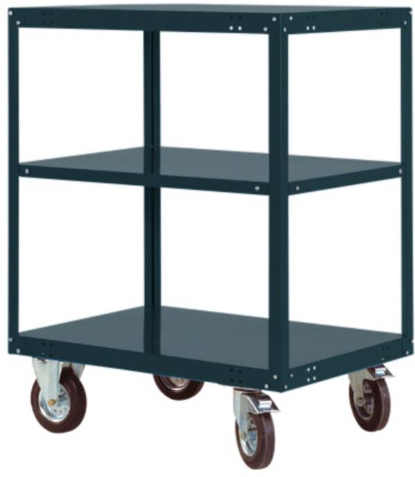 Manuflex TRANSOMOBIL TP4083.7016  Hyllvagn bromsar Stål pulverlackerat  Antracit