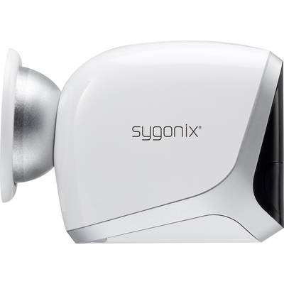 Vitt Sygonix-säkerhetskamerahölje, sidovy.