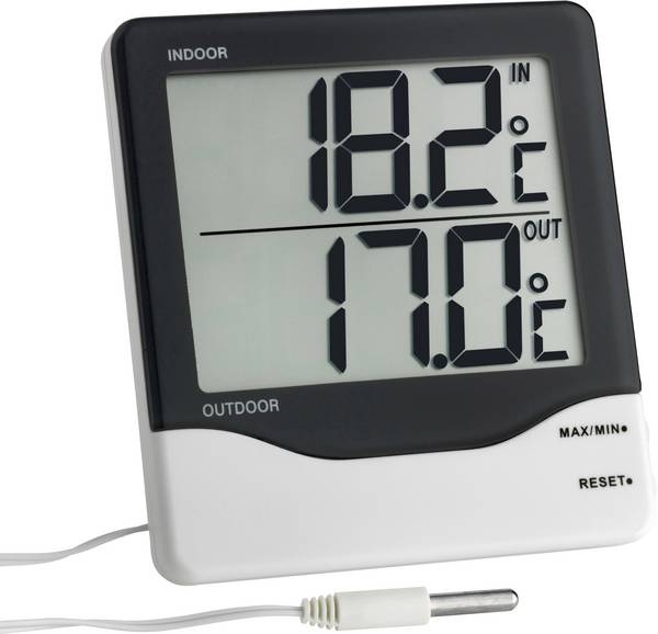 TFA Dostmann sku Termometer Svart-vit 30.1011.K
