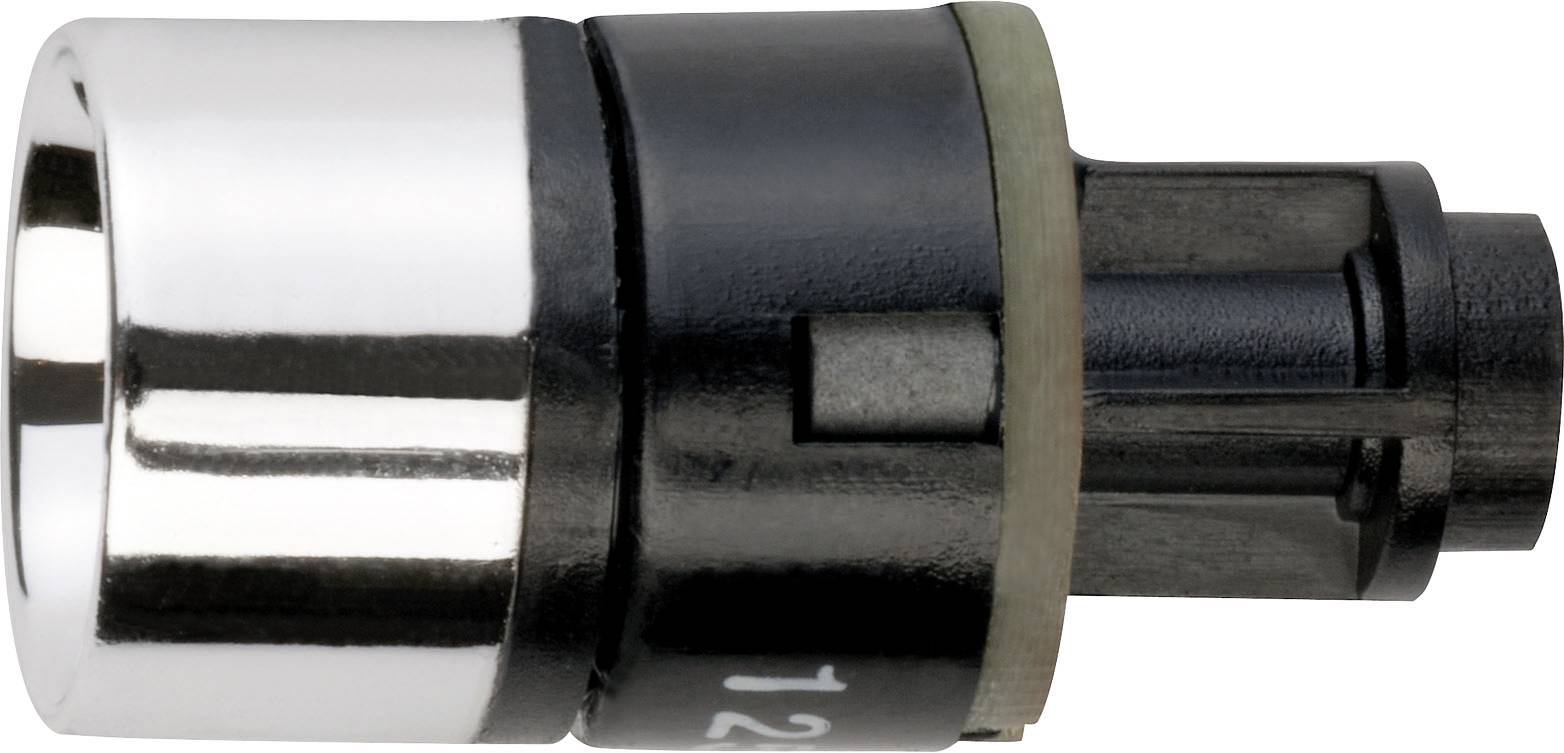 Ett svart-silvernt ventil-solenoid, cylindriskt, med metallisk anslutningsstos. Väsentlig komponent i hydrauliska system.
