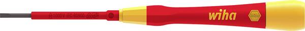 Wiha 42377 Elektriker, VDE, Elektronik och finmekanik Spårskruvmejsel Klingbredd: 3 mm Klinglängd: 60 mm