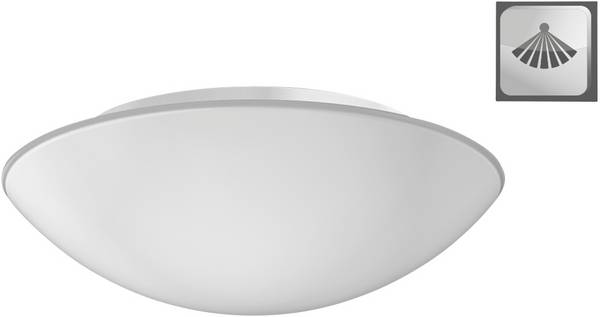 RZB 211344.002.3.19 Flat Basic HF-Sensor A60 Takbelysning med rörelsedetektor Glödlampa E27  60 W Vit