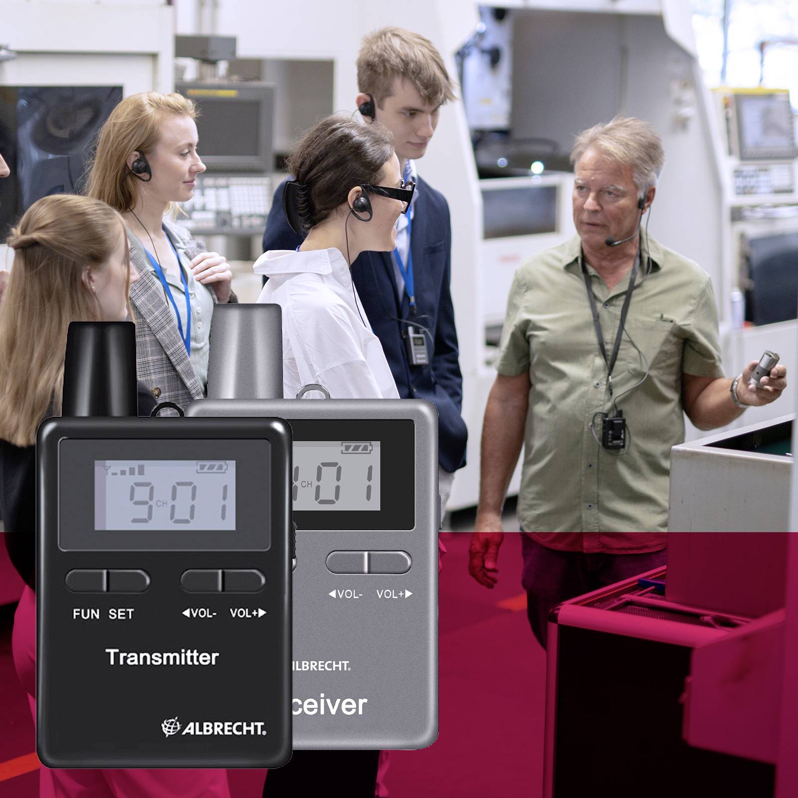 Albrecht ATT/ATR400 20er 29970.S20 Tour Guide System Set 20 st-5