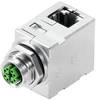 Weidmüller IE-AD-M12XRJ45-90 Kontakt 1400610000 Adapter vinklad 10 st