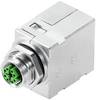 Weidmüller IE-AD-M12XRJ45-180 Kontakt 1400620000 Adapter rak Antal poler (RJ) 8 1 st