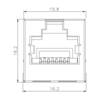 Weidmüller RJ45C6 T1V 3.0N4N TY Kontakt 2626050000 Hylsa Antal poler (RJ) 8 Svart 160 st