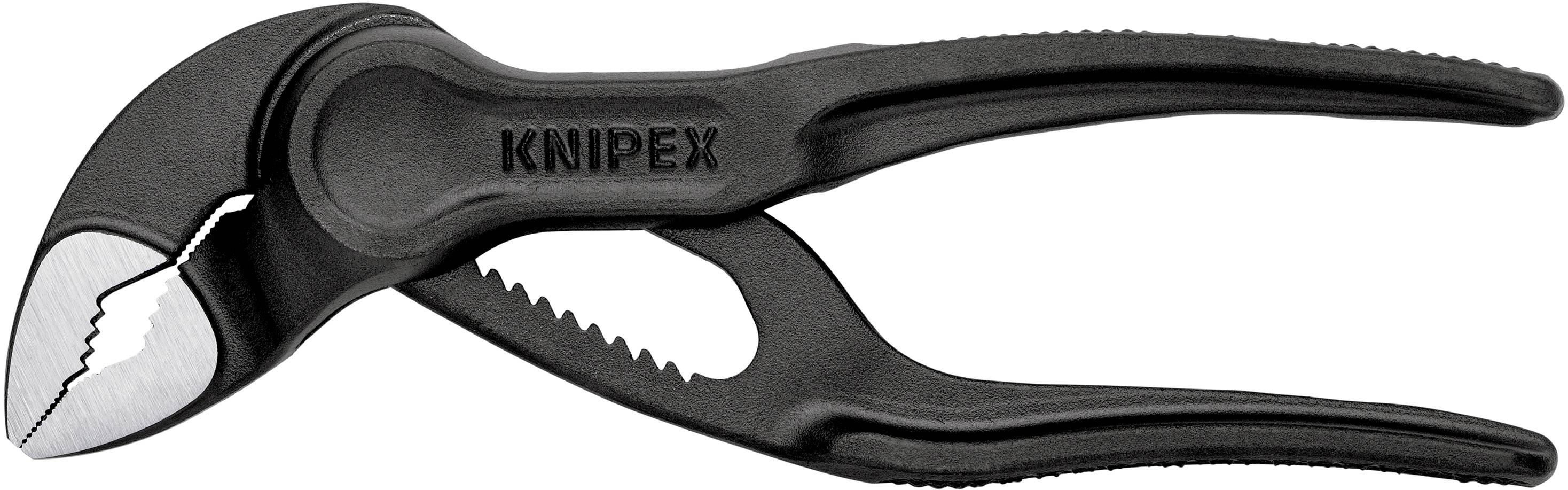 Svart KNIPEX-tång med räfflad greppyta.