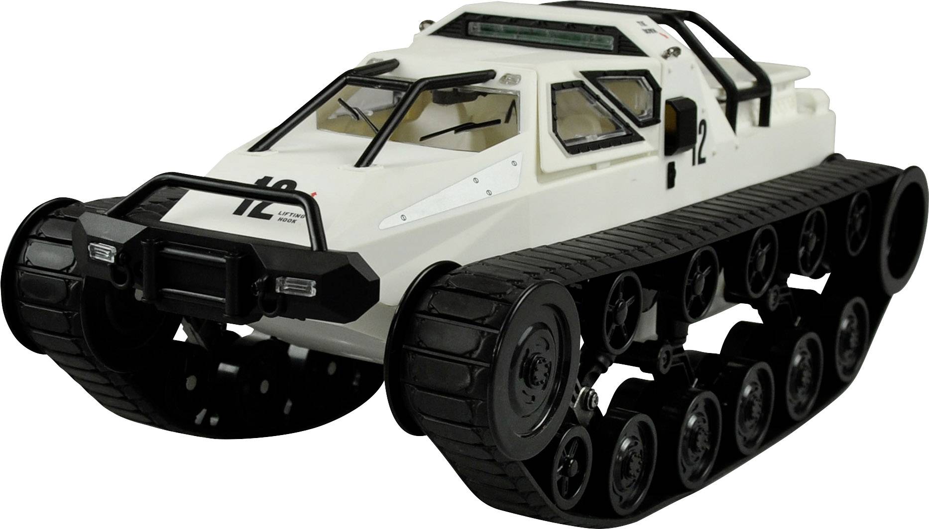 Amewi Vit 1:12 RC modellbil Elektrisk Kedje-driftfordon RtR 2,4 GHz inkl. batteri & laddare