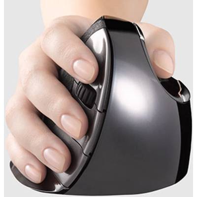 Evoluent D Medium Ergonomisk mus Trådlös Laser Flerfärgad 6 Knappar Ergonomisk