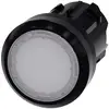 Siemens 3SU10010AA600AA0 3SU1001-0AA60-0AA0 Tryckknapp för lampa Plastfrontring, rund Knapp Svart, Vit Tryck-upplåsning 1 st