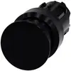 Siemens 3SU10001AD100AA0 3SU1000-1AD10-0AA0 Svampknapp Plastfrontring Knapp Svart 1 st