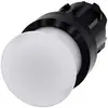 Siemens 3SU10011AD600AA0 3SU1001-1AD60-0AA0 Svampknapp Plastfrontring Knapp Svart, Vit 1 st
