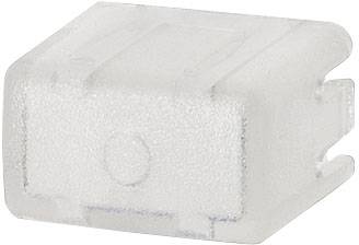 En vit, rektangulär skumplastblock med avrundade kanter, ofta använd för skydd eller stötdämpning i förpackningar.
