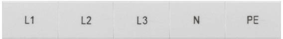 L1, L2, L3, N, PE