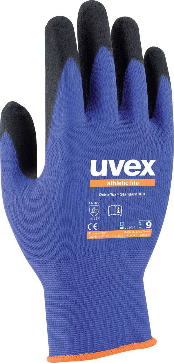 uvex 6038 6002709  Monteringshandskar Storlek (handskar): 9   1 par