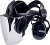 uvex 9715 9790212 Ansiktsskydd Svart