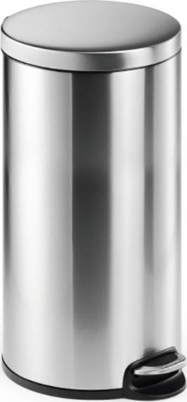 Durable 340323 340323 Papperskorg 30 l (Ø x H) 29 cm x 65.5 cm Rostfritt stål Silver 1 st