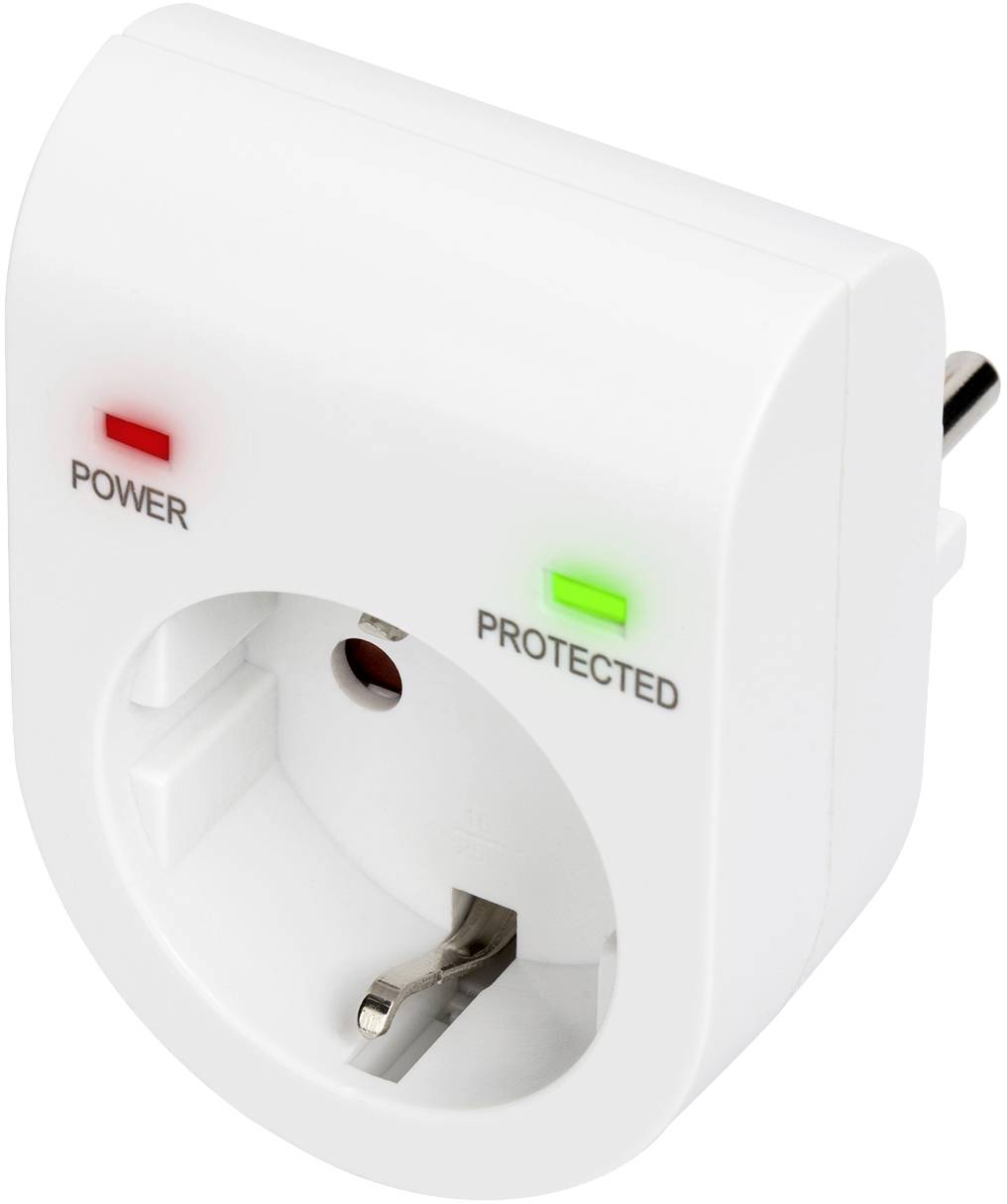 Digitus DN-95400 DIGITUS - Überspannungsschutzadapter Överspänningsskydds-adapter Överspänningsskydd för: Uttag 13.5 kA 