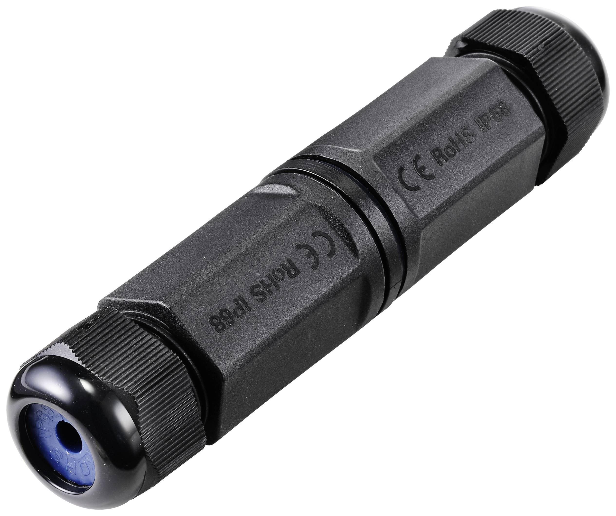 Renkforce RJ45 Nätverk Adapter CAT 6A [1x RJ45 hona - 1x RJ45 hona] Svart