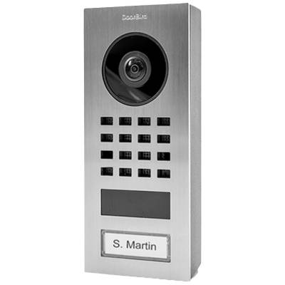 DoorBird D1101V Aufputz IP Video-porttelefon WiFi, LAN Utomhusenhet Rostfritt stål V2A (borstat)