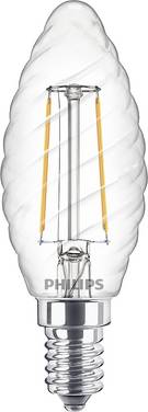 Philips LED 76235300 LED-lamp EEK E (A - G) E14 Kronljusform 2 W = 25 W Varmvit (Ø x H) 3.5 cm x 9.7 cm Filament 1 st