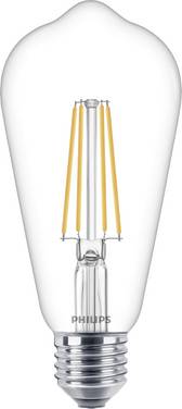 Philips LED 76305300 LED-lamp EEK E (A - G) E27 Specialform 7 W = 60 W Varmvit (Ø x L) 6.4 cm x 14 cm  1 st