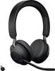 Jabra Evolve2 65 UC On-ear headset Bluetooth Stereo Svart Volymkontroll, Batteriladdningsindikering, Mikrofonljudavstängning Telefon