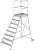 MUNK Günzburger Steigtechnik 56108 Aluminium Podesttrappa Montering med verktyg Arbetshöjd (max.): 3.9 m