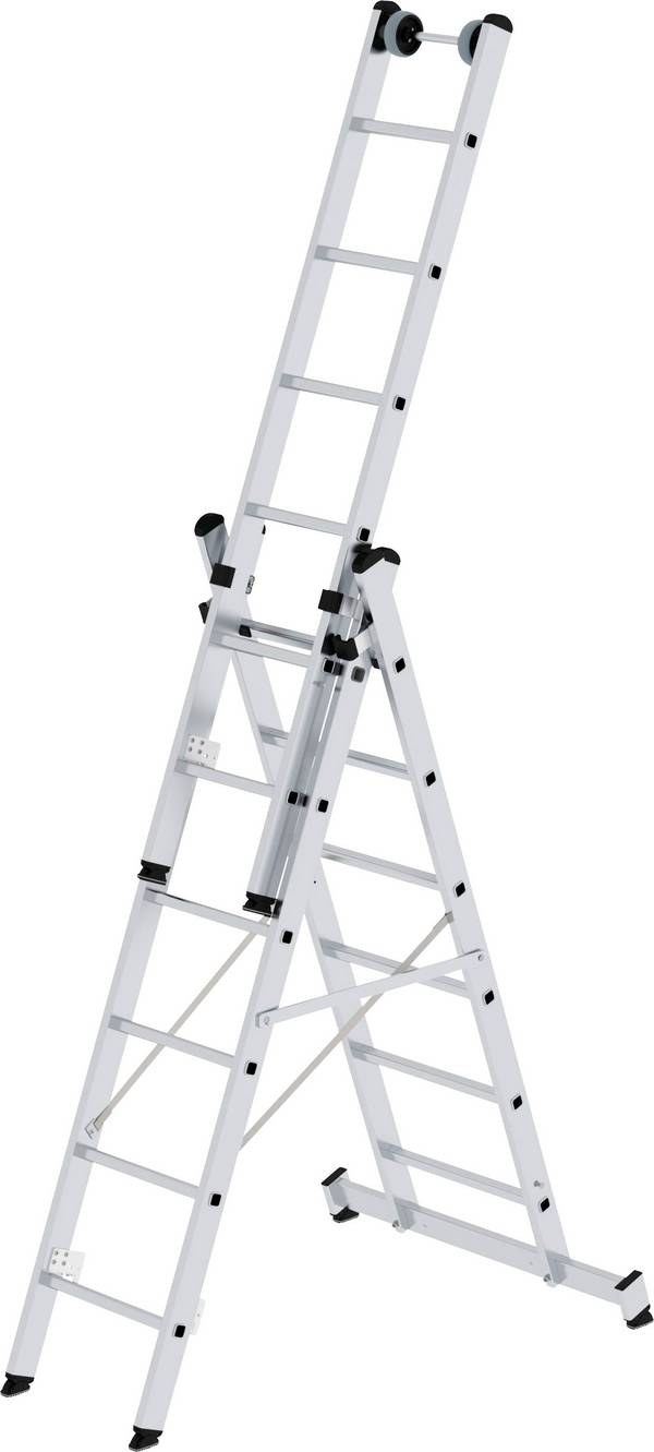 MUNK Günzburger Steigtechnik  33306 Aluminium Multifunktionsstege  Montering med verktyg Arbetshöjd (max.): 5.2 m   14500