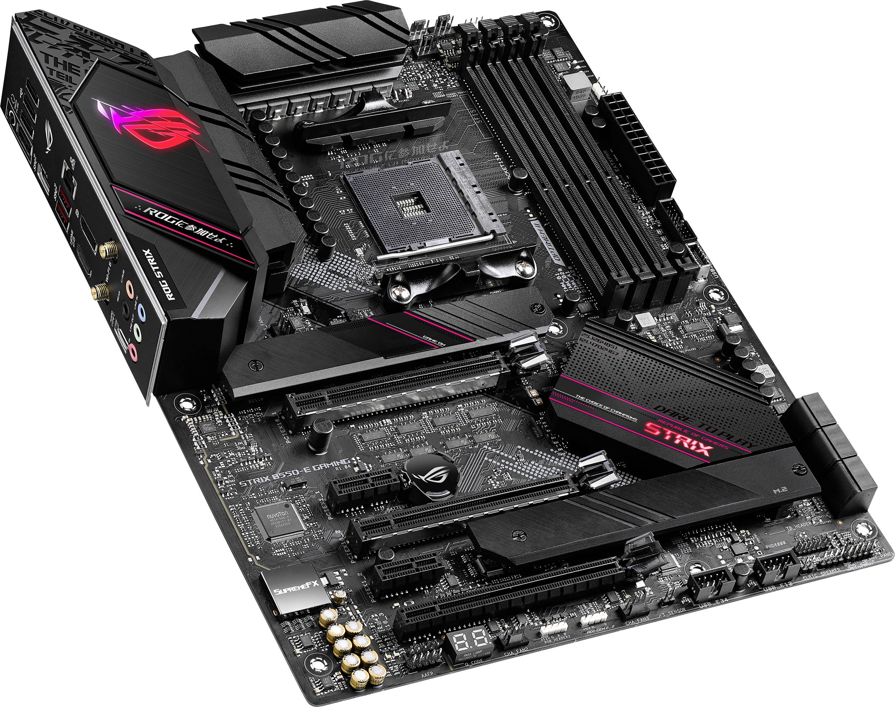 Asus ROG STRIX B550-E GAMING Moderkort Sockel AMD AM4 Formfaktor ATX ...