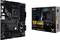 Moderkort Asus TUF Gaming B550-Plus bredvid förpackning. Stöder AMD-processorer, PCIe 4.0, Aura RGB-belysning.