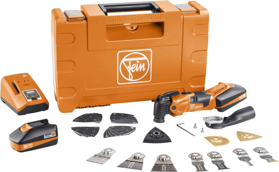 Fein Multimaster AMM 500 Plus top 7 129 33 61 00 0 Multiverktyg batteridriven 35 delar 18 V 3 Ah Antal batterier som ing-3