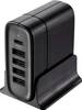 VOLTCRAFT UC-5ACX001 USB-laddare 41.5 W 4x USB-A, 1x USB-C® Power Delivery Svart Inomhus USB Power Delivery (USB-PD)