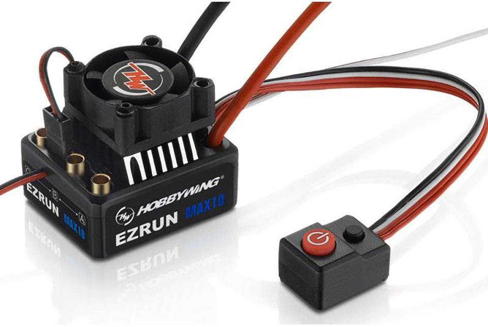 Hobbywing Hobbywing Regler Ezrun MAX10 60A Fartreglage för RC-bil borstlös Belastningskapacitet (max.): 60 A