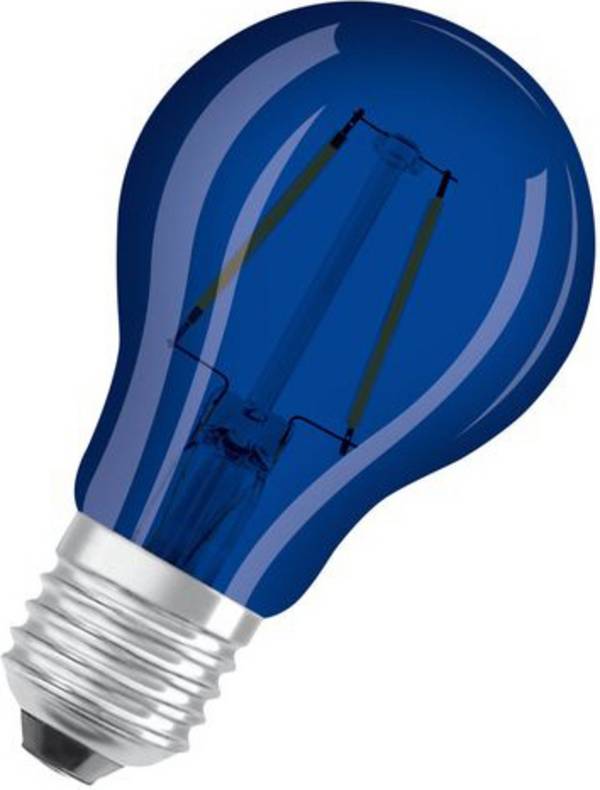 OSRAM HOMELIGHTING 4058075434004 LED-lamp EEK G (A - G) E27 Päronform 2.5 W = 4 W Blå (Ø x H) 60 mm x 105 mm ej dimbar 1 st