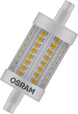 OSRAM HOMELIGHTING 4058075432598 LED-lamp EEK E (A - G) R7s Kolvform 7.3 W = 60 W Varmvit (Ø x L) 29 mm x 78 mm  1 st