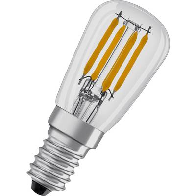 En LED-glödlampa med synliga filament och en Edison-skruvfattning. Lämplig för dekorativ belysning.
